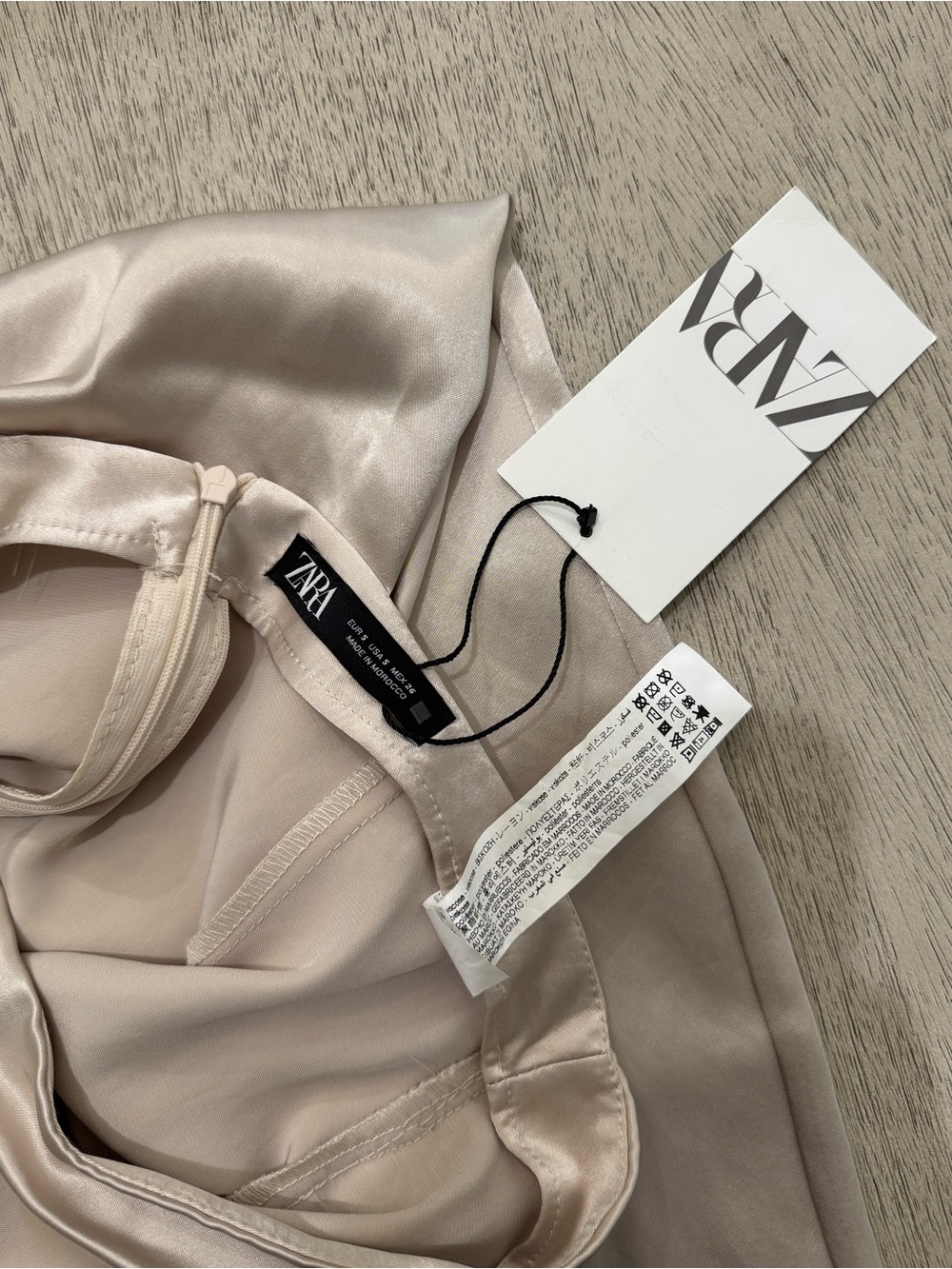 Zara Silk Skirt - Picture 2 of 3